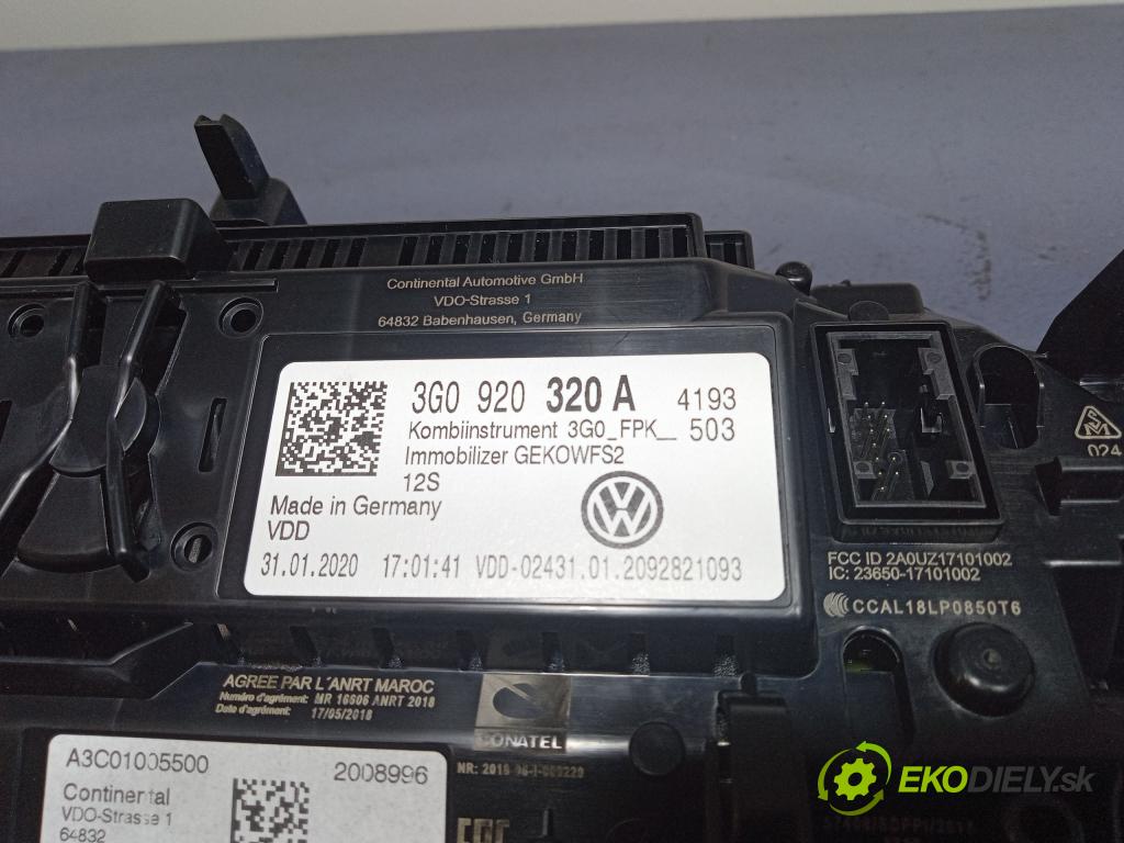 Vw Arteon 2020 Přístrojová deska 3G0920320A