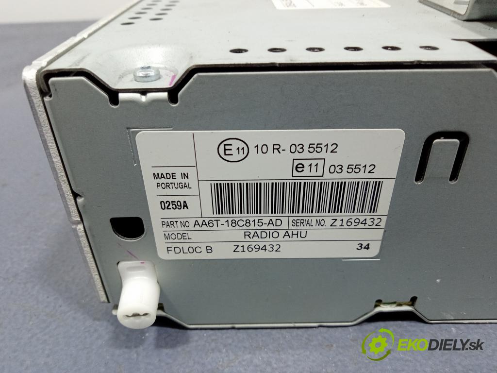 Ford Fiesta 2011 Radio I Navigácia: AA6T-18C815-AD