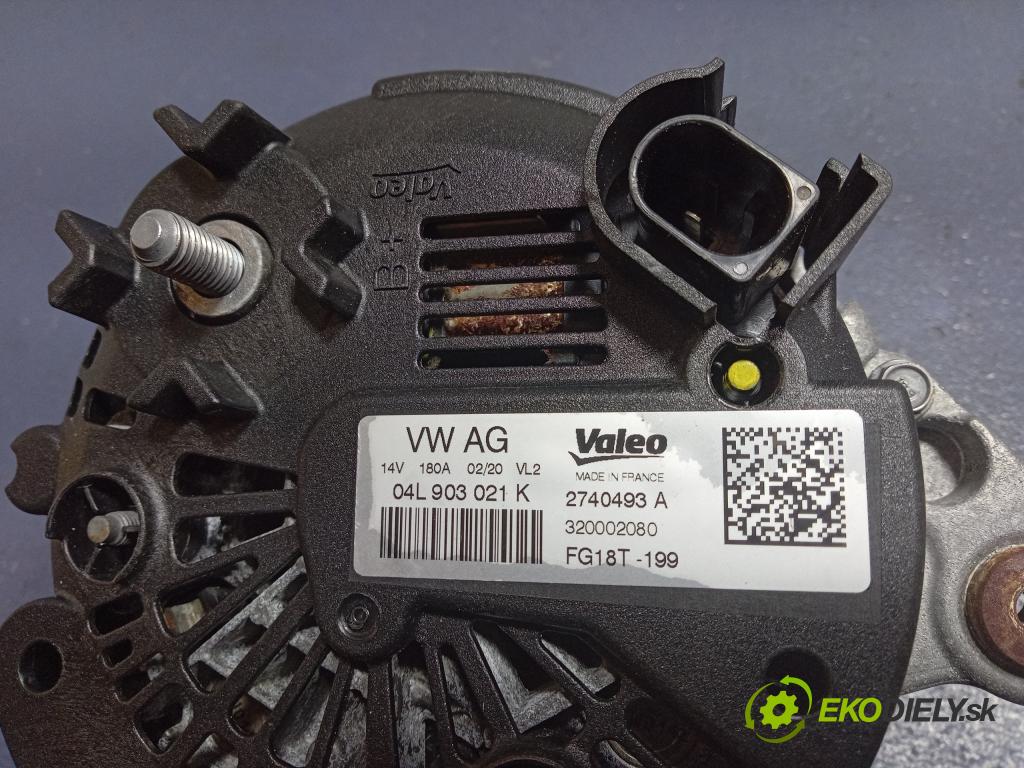 Vw Arteon 2020 Alternator 04L903021K