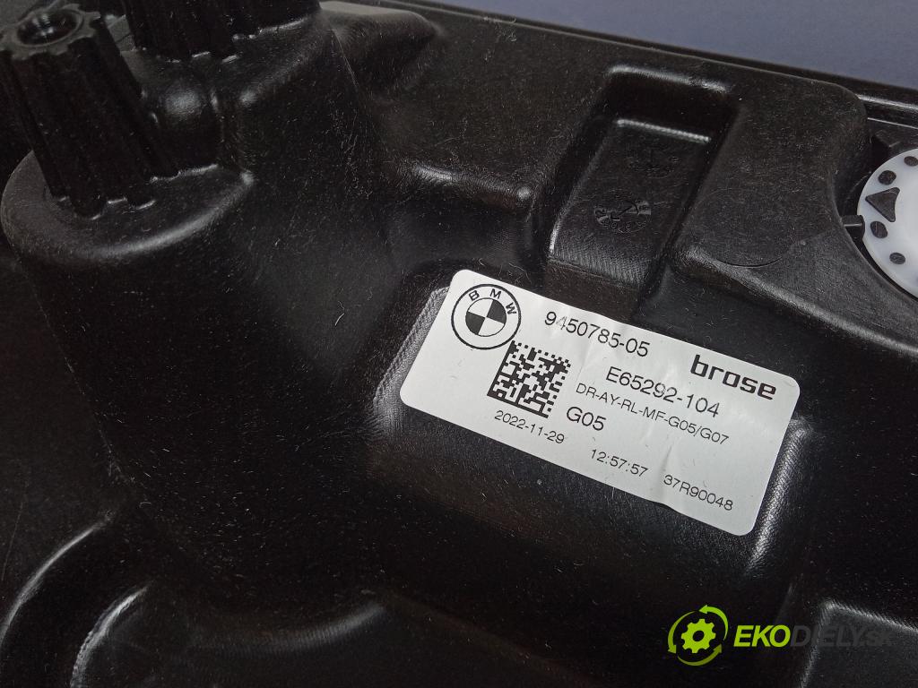 Bmw X5 2022 mechanismus stahování Sklenka: Zad: Levý: 9450785