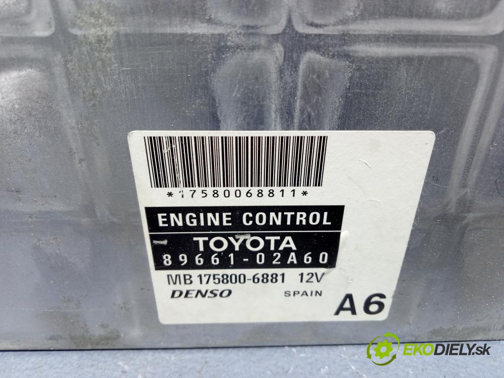 Toyota Corolla 2004 riadiaca jednotka Motor: 89661-02A60