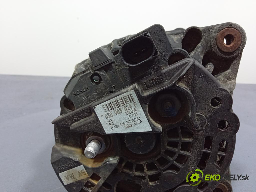 Vw Transporter 2006 Alternator 038903024F