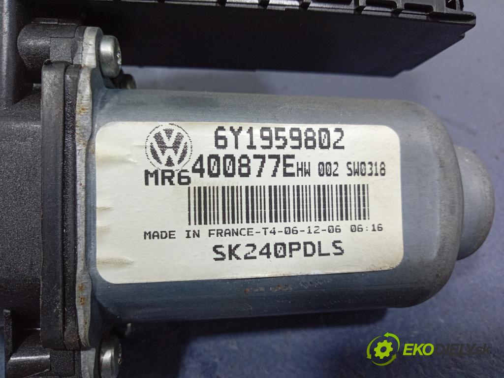 Skoda Fabia 2006 mechanismus stahování Sklenka: před v pravo: 6Y1959802