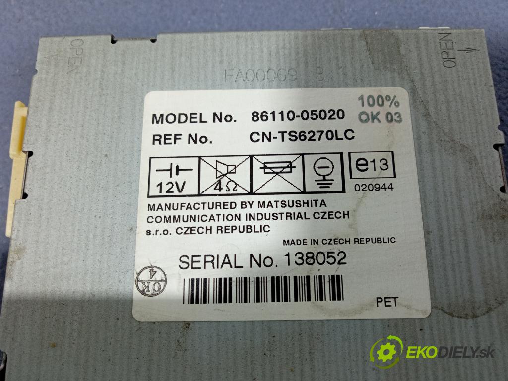 Toyota Avensis 2003 displej Radio / GPS 86110-05020