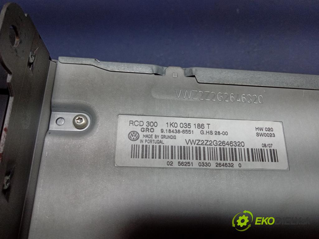 Vw Passat 2007 Radio I Navigácia: 1K0035186T