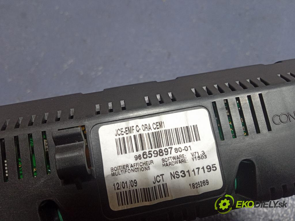 Peugeot 308 2009 displej Radio / GPS 9665989780