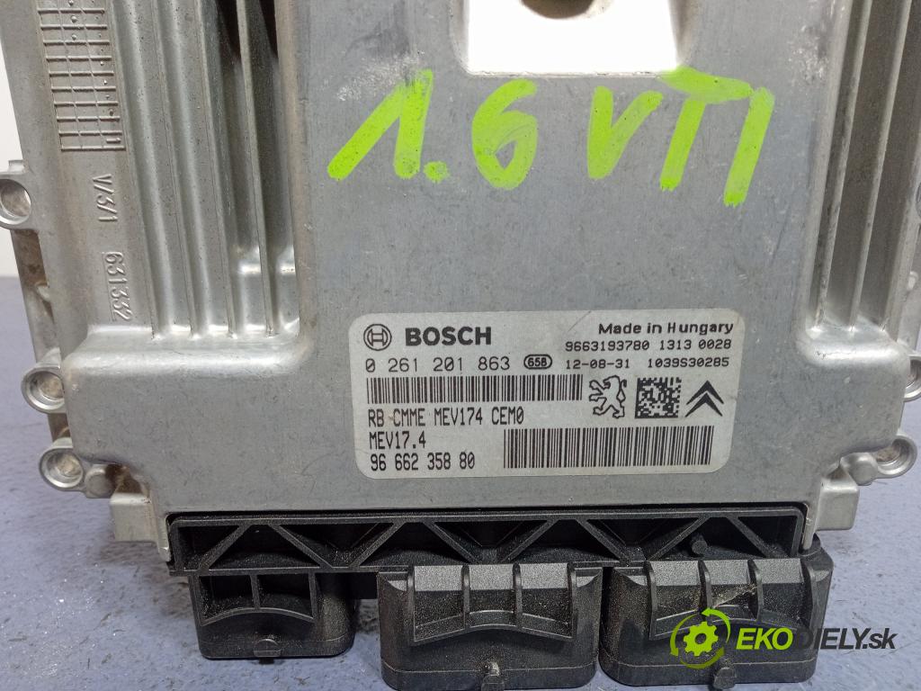 Peugeot 308 2009 řídící jednotka Motor: 9666235880
