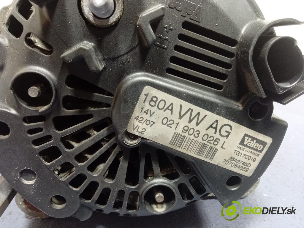 Vw Passat 2007 Alternator 021903026L