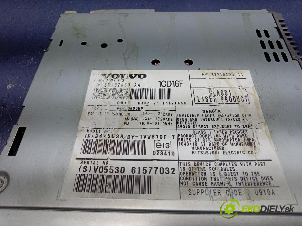 Volvo S40 2006 Radio I Navigácia: 30732860AA