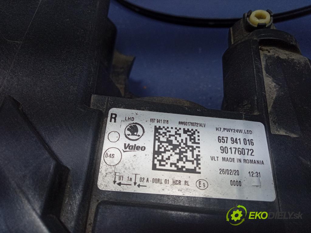 Skoda Scala 2020 světlo v pravo: 657941016