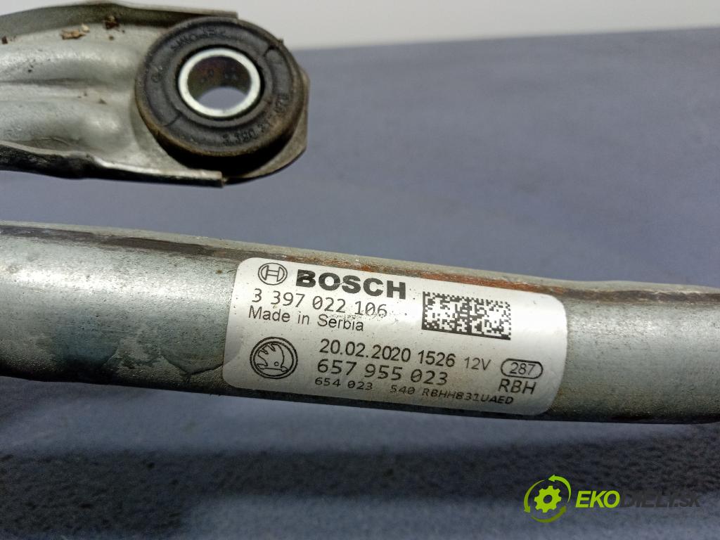 Skoda Scala 2020 mechanismus motorek Stěrače: před 657955023