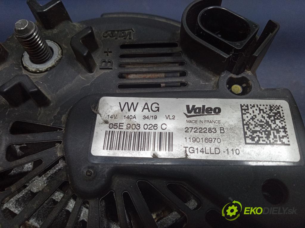 Skoda Octavia 2019 Alternator 05E903026C