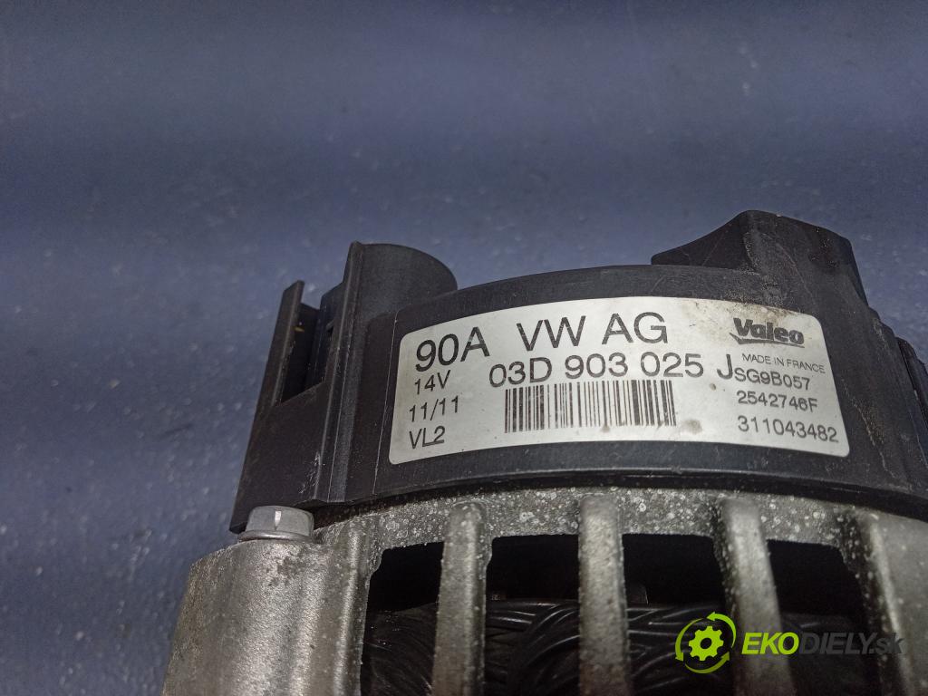 Skoda Fabia 2011 Alternator 03D903025J
