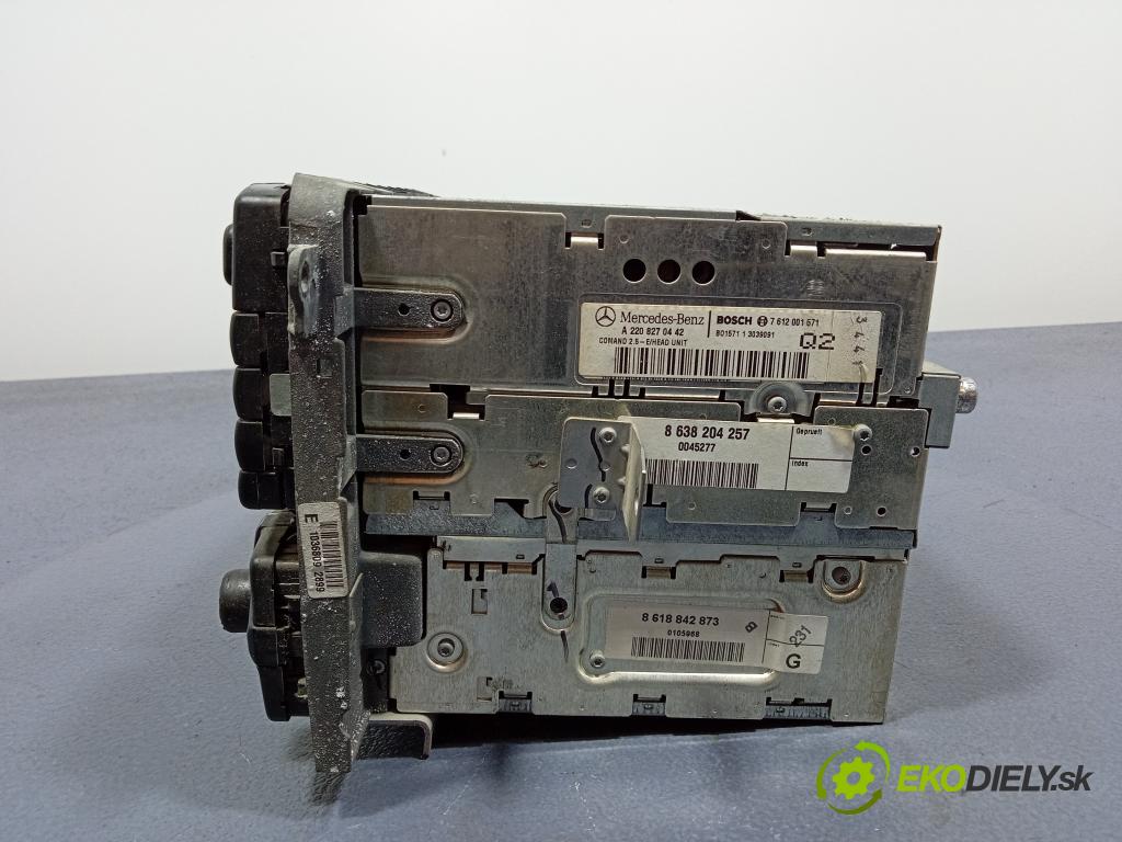 Mercedes-benz S 400 2001 Radio I Navigácia: A2208270442