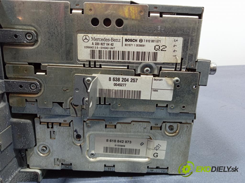 Mercedes-benz S 400 2001 Radio I Navigácia: A2208270442