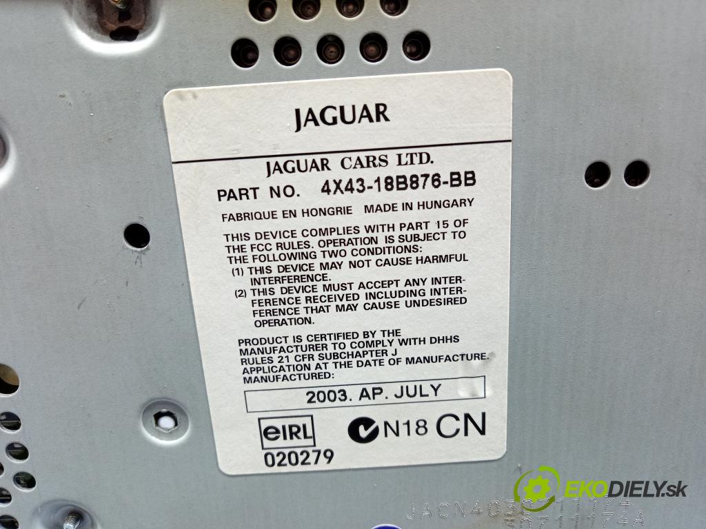 Jaguar X-type 2003 Radio I Navigácia: 4X43-18B876-BB
