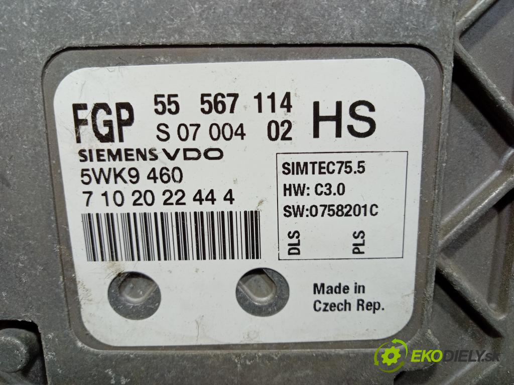 Opel Astra 2007 riadiaca jednotka Motor: 55567114