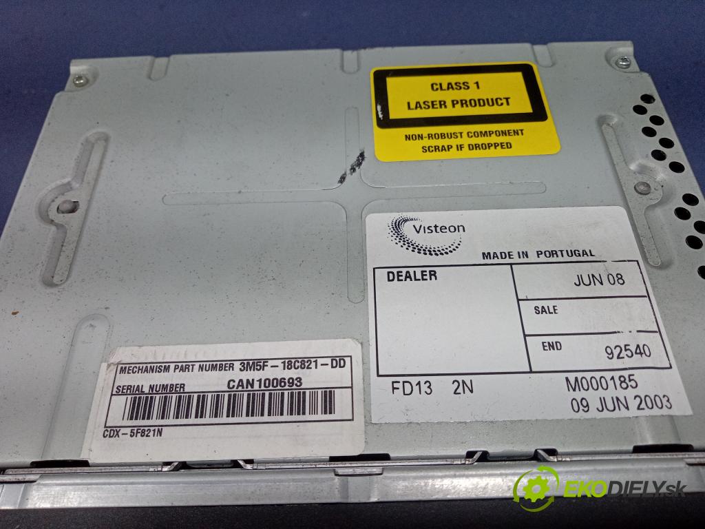 Ford Mondeo 2003 Radio I Navigácia: 3M5F18C821DD