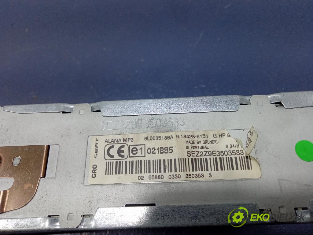 Seat Ibiza 2004 Radio I Navigácia: 6L0035186A