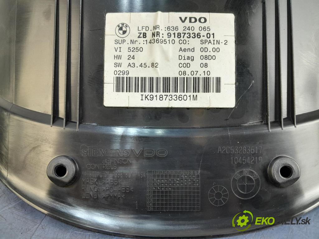 Bmw Seria 3 2010 prístrojovka/ budíky 9187336