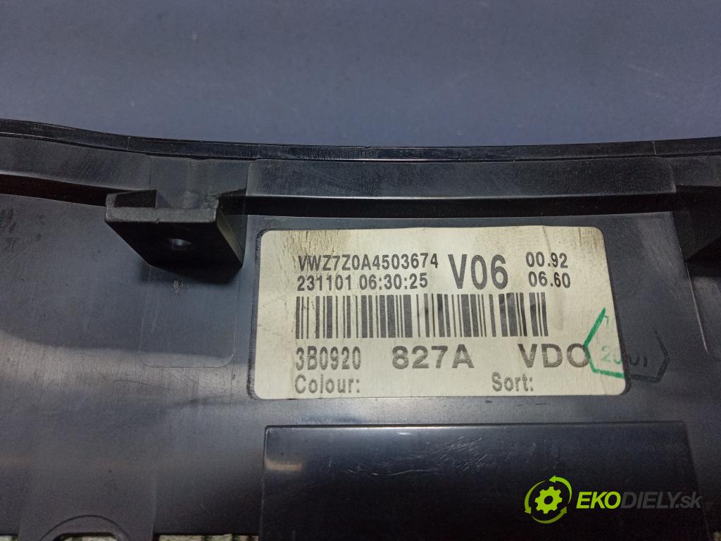Vw Passat 2001 prístrojovka/ budíky 3B0920827A