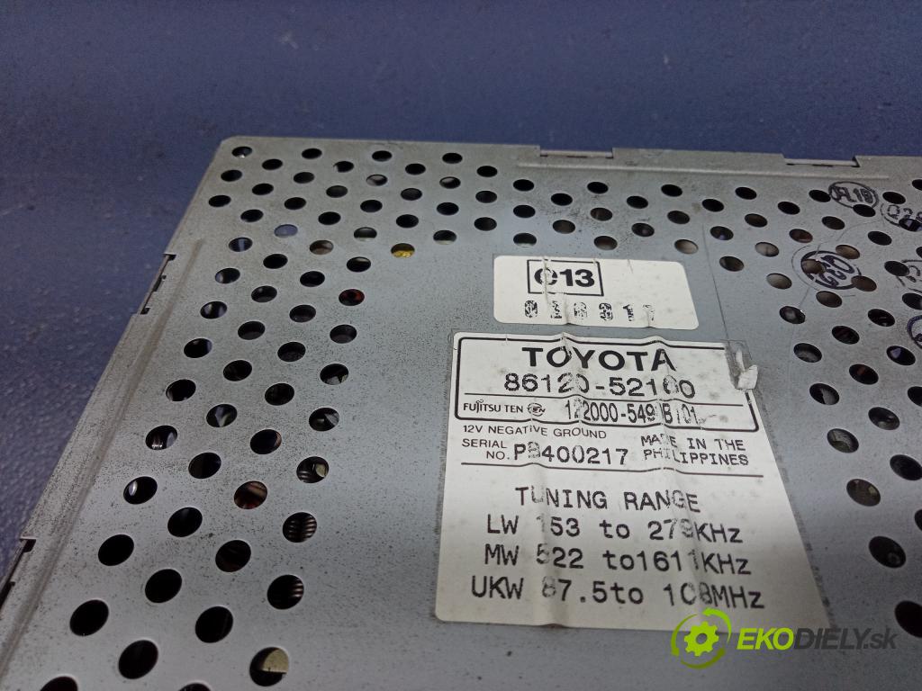 Toyota Yaris 2003 Radio I Navigácia: 86120-52160