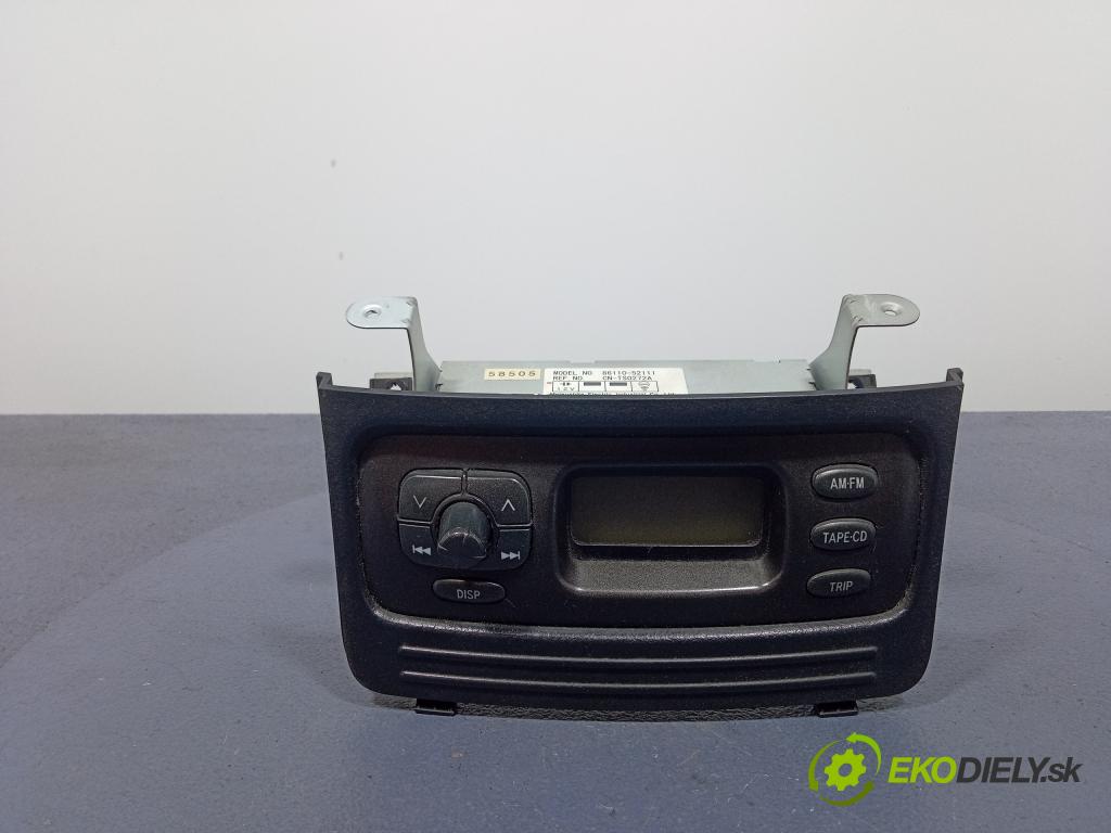 Toyota Yaris 2003 Radio I Navigácia: 86110-52111