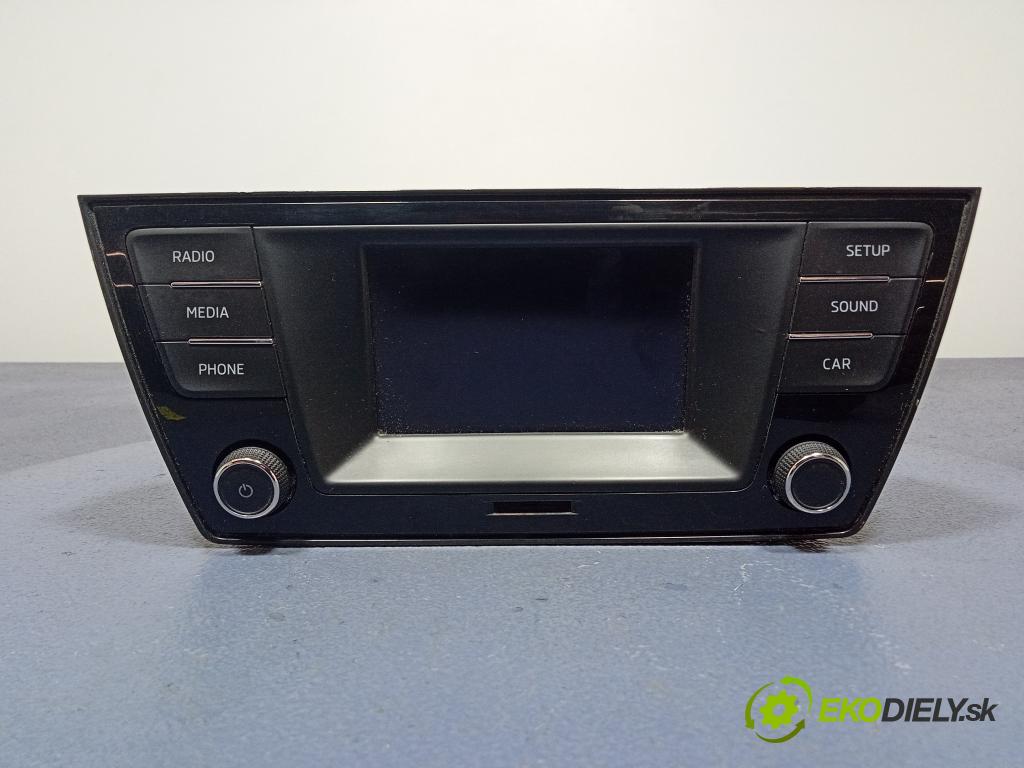 Skoda Fabia 2017 Radio I Navigácia: 6V0035871D