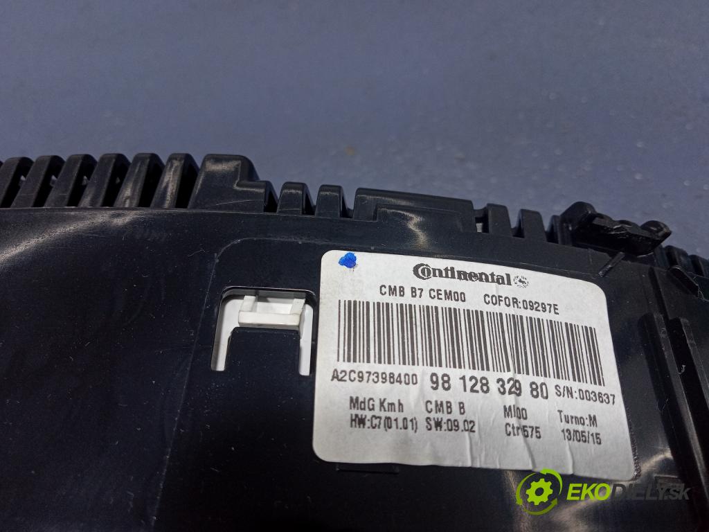 Citroen C4 2015 prístrojovka/ budíky 9812832980