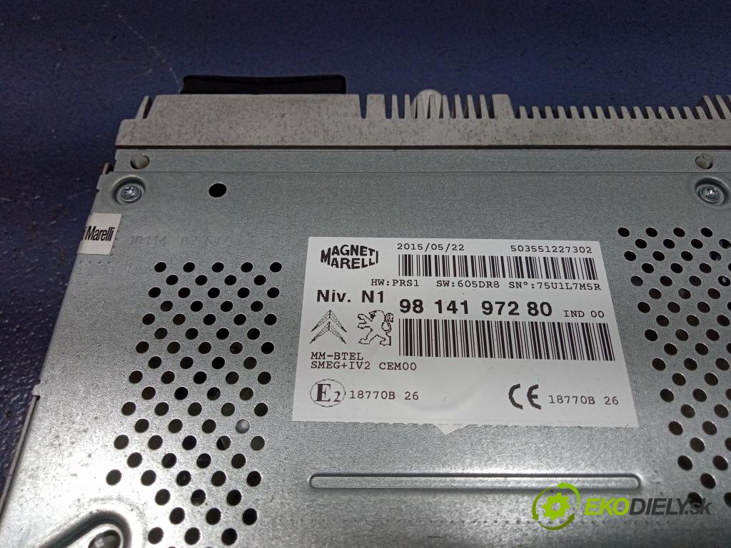 Citroen C4 2015 Radio I Navigácia: 9814197280