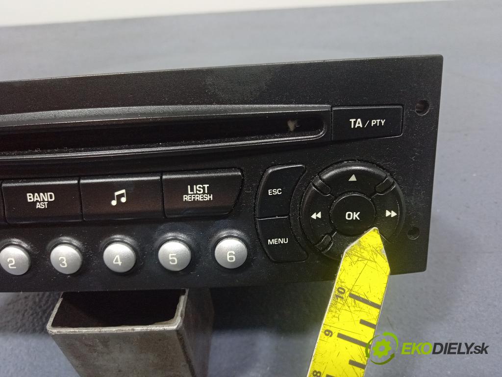 Peugeot 207 2006 Radio I Navigácia: 96591229XT