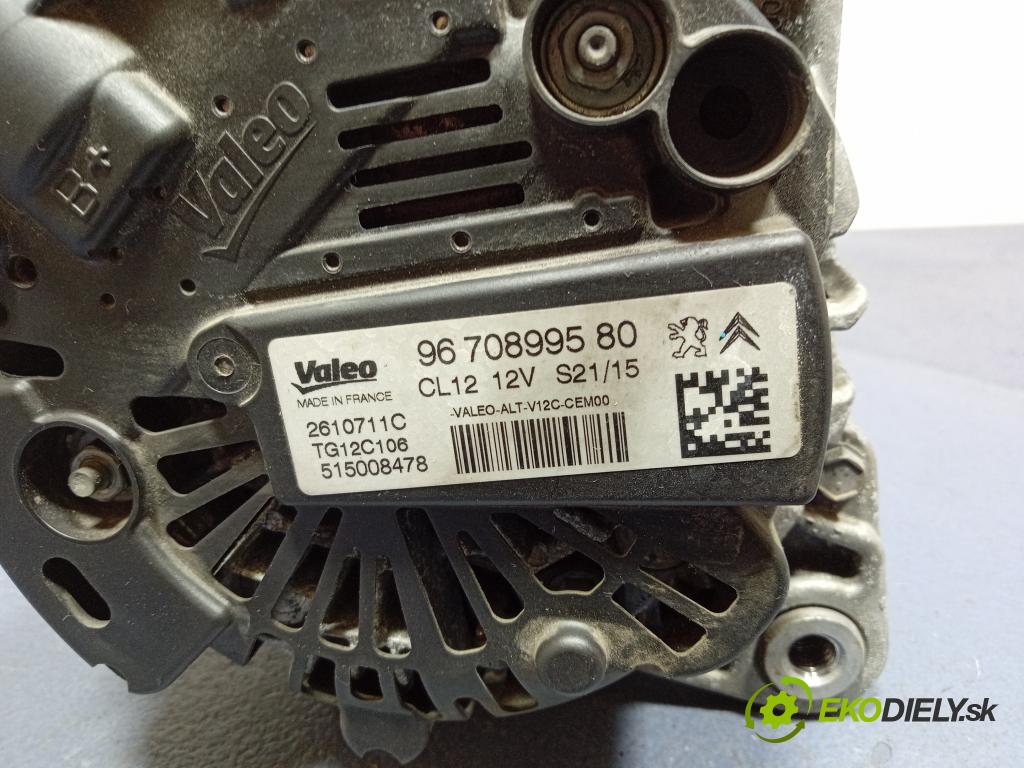 Citroen C4 2015 Alternator 9670899580