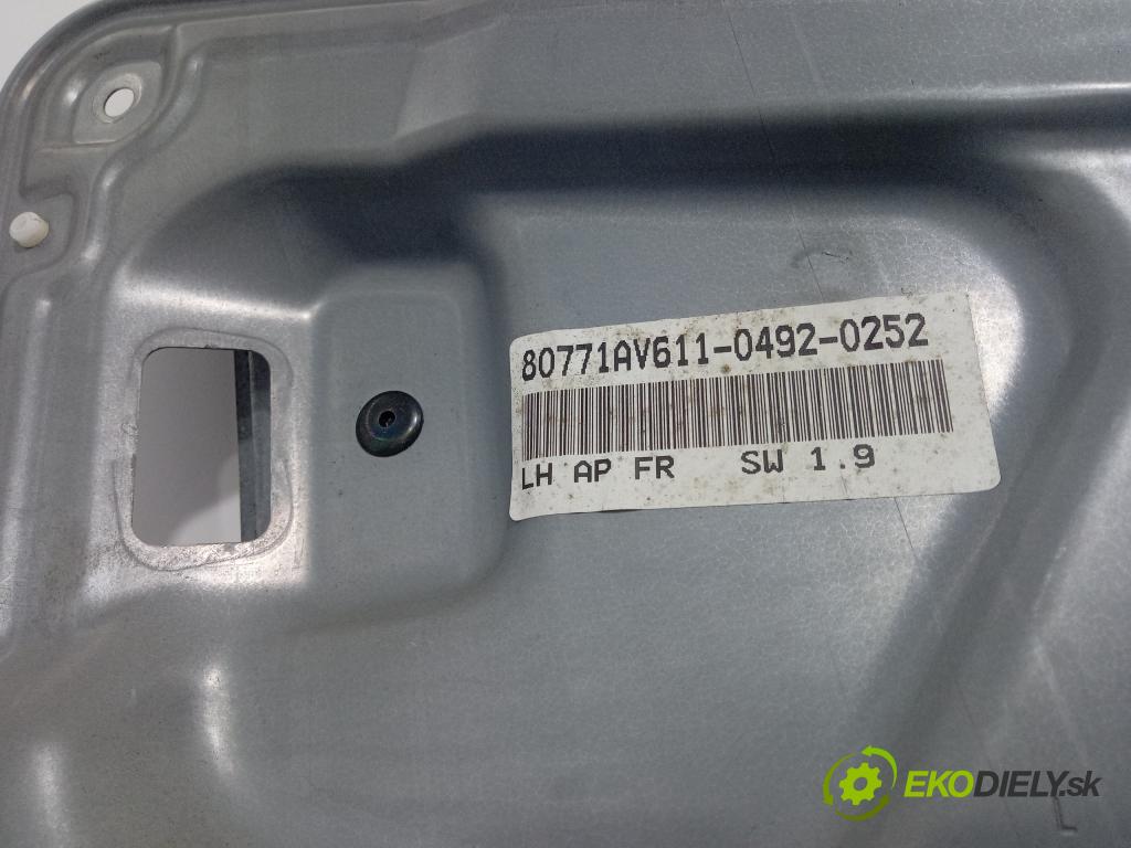 Nissan Primera 2002 mechanismus stahování Sklenka: před Levý: 80771AV611