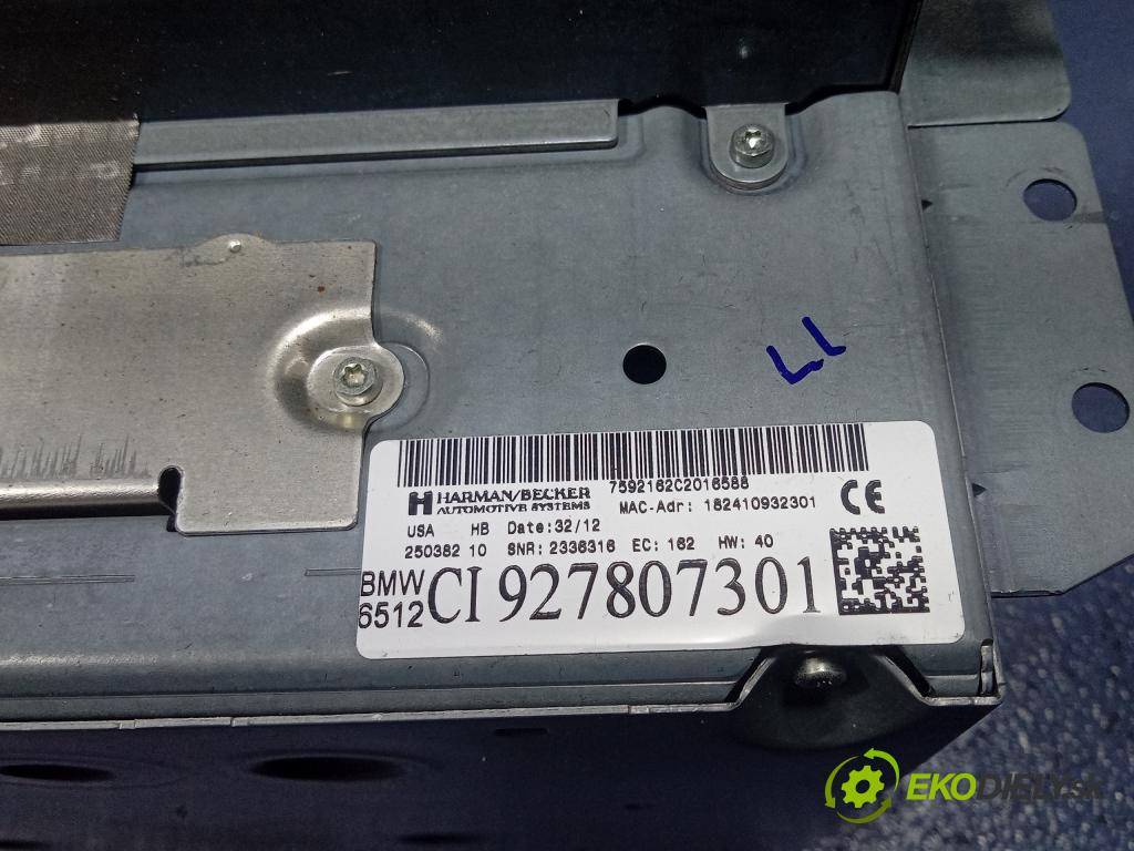 Bmw X6 2012 Radio I Navigácia: 9278073