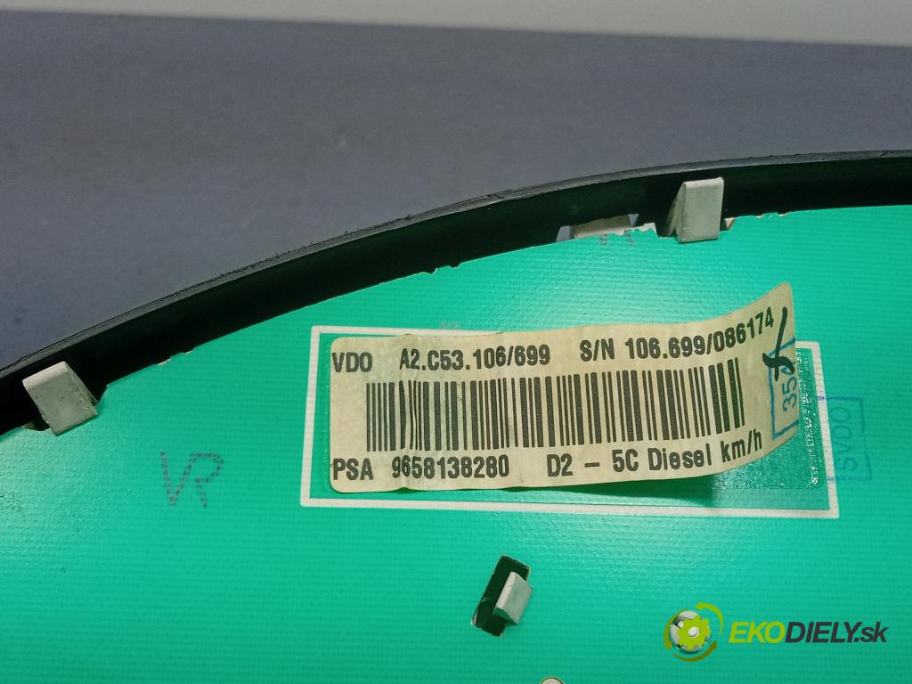 Peugeot 407 2005 prístrojovka/ budíky 9658138280