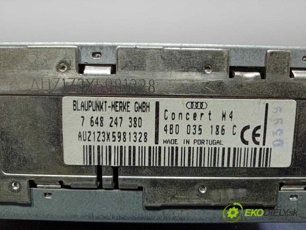 Audi A4 1999 Radio I Navigácia: 4B0035186C
