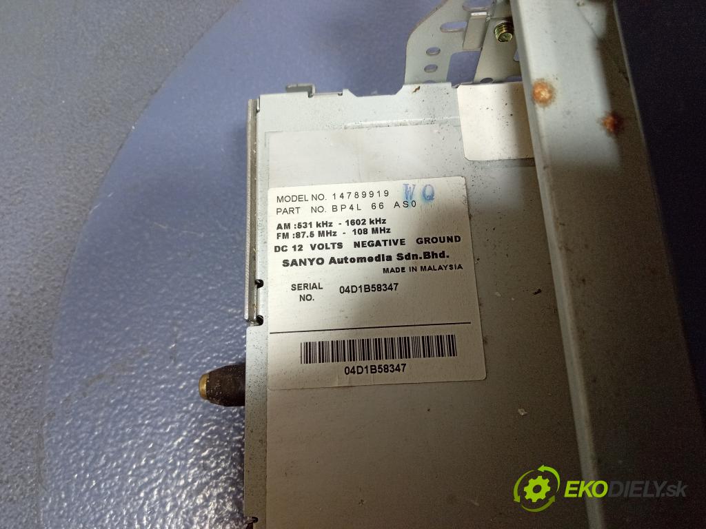 Mazda 3 2005 Radio I Navigácia: BP4L66950A