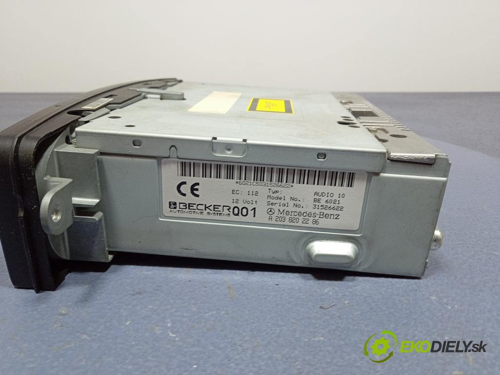 Mercedes C-klasa 2003 Radio I Navigácia: A2038202286