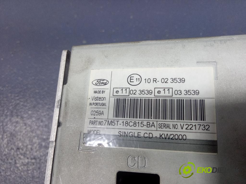 Ford Focus 2007 Radio I Navigácia: 7M5T-18C815-BA