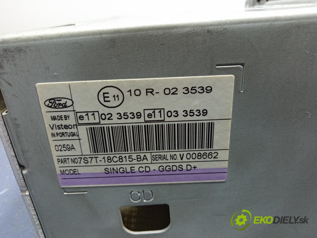Ford Mondeo 2007 Radio I Navigácia: 7S7T-18C815-BA