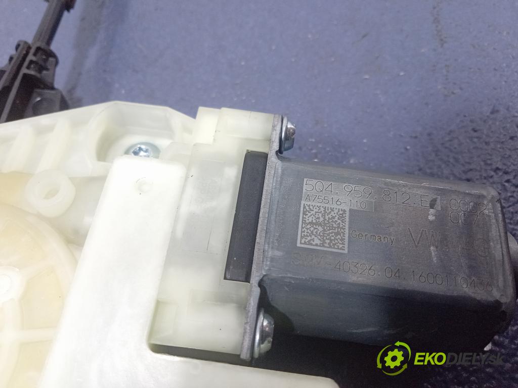 Vw Passat 2016 mechanismus stahování Sklenka: Zad: Levý: 3G5839461A