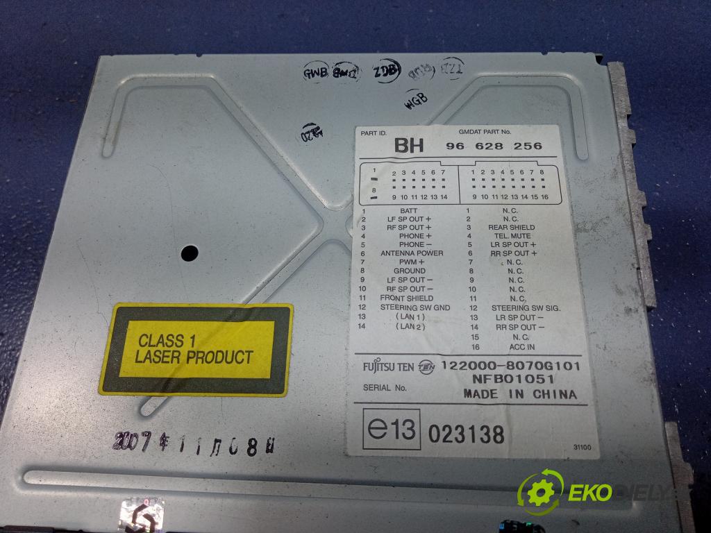 Chevrolet Aveo 2008 Radio I Navigácia: 96628256