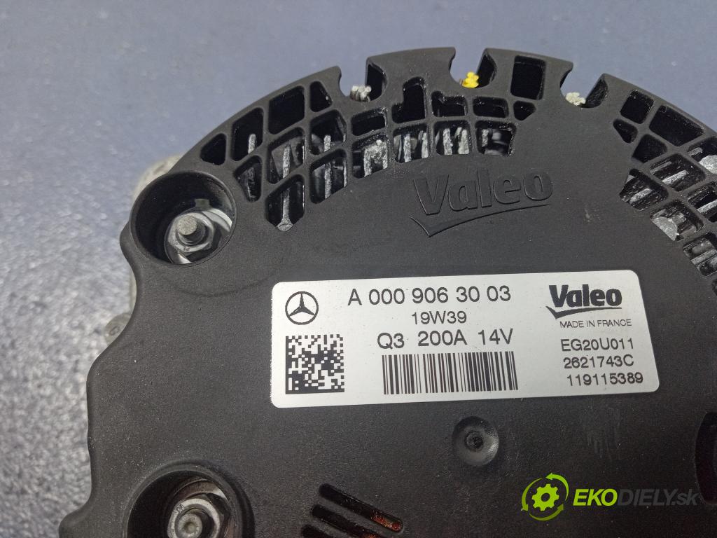 Mercedes GLC-Klasa 2019 Alternator A0009063003