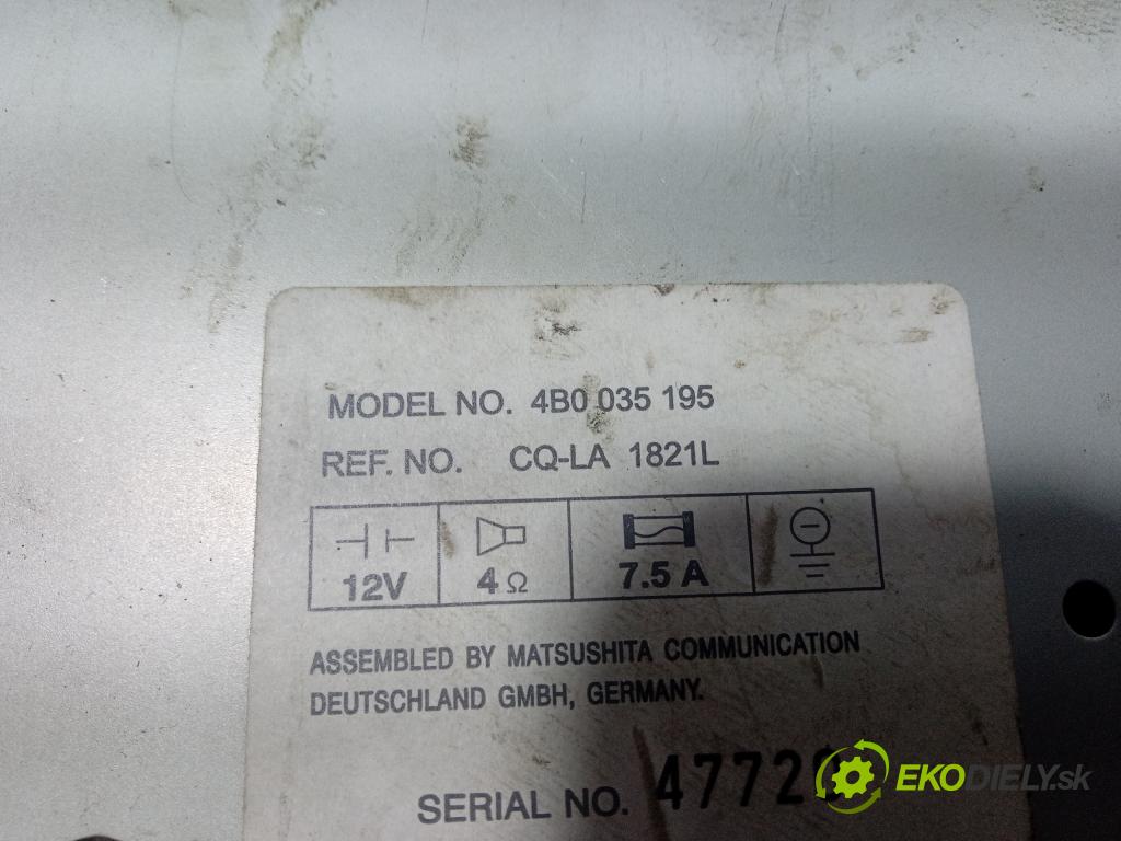 Audi A6 2.5 tdi 2000 Radio I Navigácia: 4B0035195