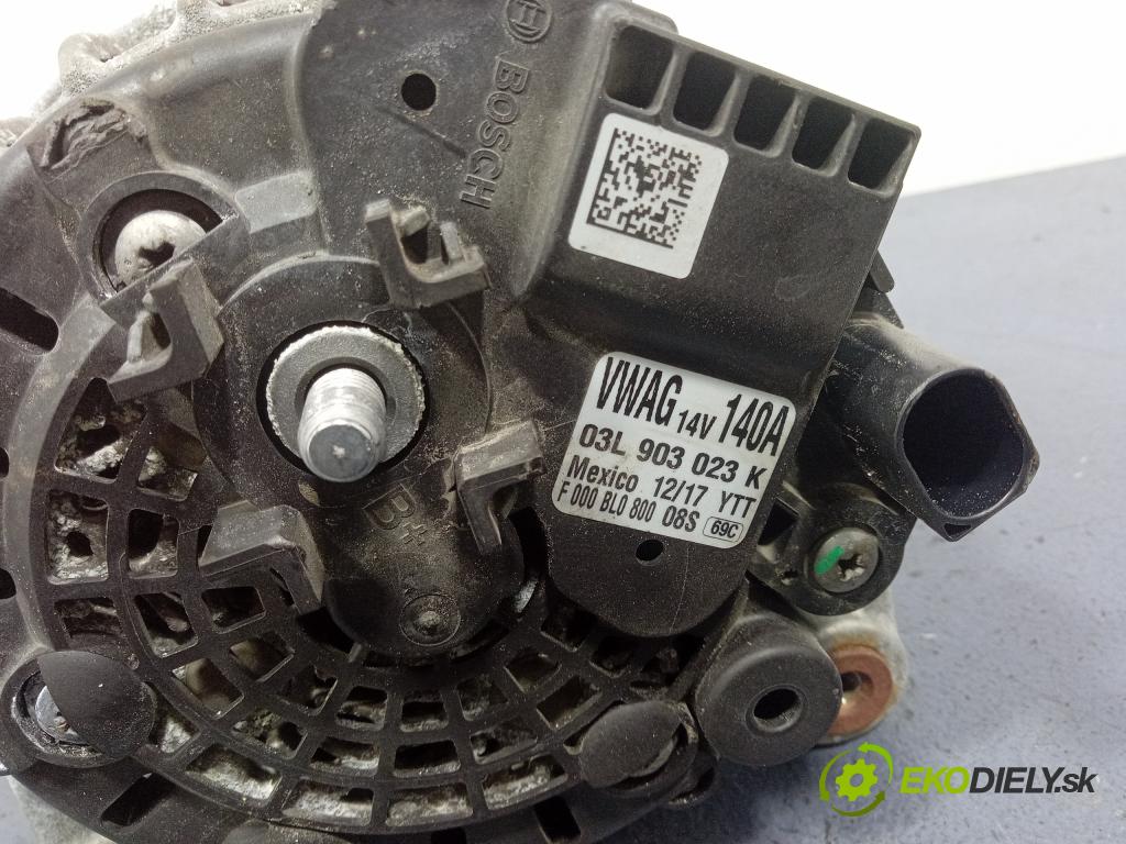 Vw Jetta 2017 Alternator 03L903023K