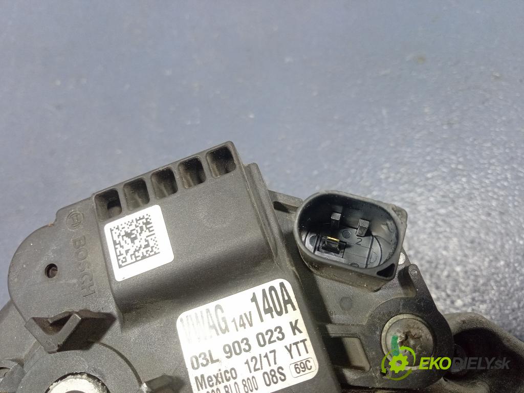 Vw Jetta 2017 Alternator 03L903023K