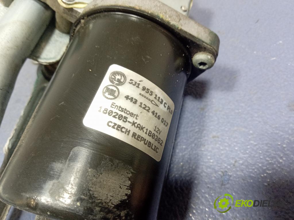 Skoda Roomster 2010 mechanismus motorek Stěrače: před 5J1955113C