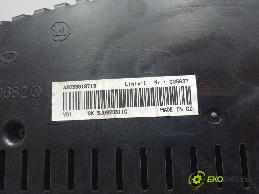 Skoda Roomster 2010 prístrojovka/ budíky 5J0920811C