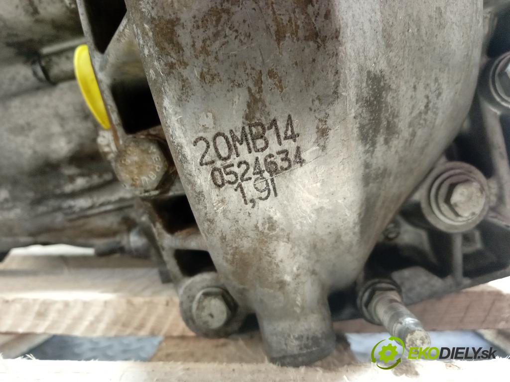 Citroen C5 2007 prevodovka Manualna 20MB14