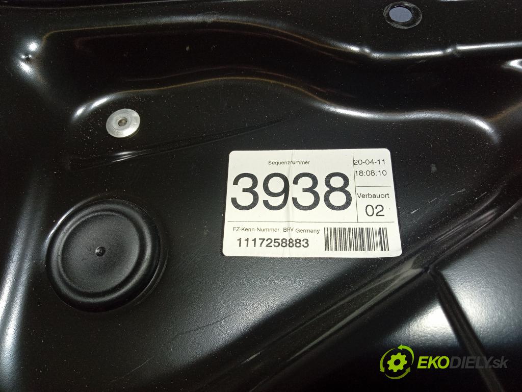 Vw Passat 2011 mechanismus stahování Sklenka: před Levý: 3AA837755